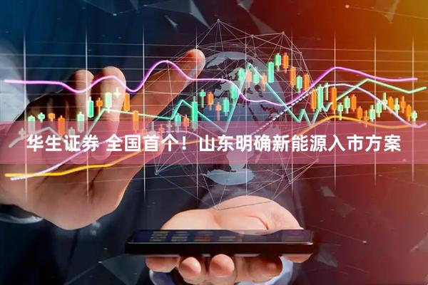 华生证券 全国首个！山东明确新能源入市方案