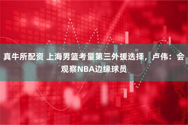 真牛所配资 上海男篮考量第三外援选择，卢伟：会观察NBA边缘球员